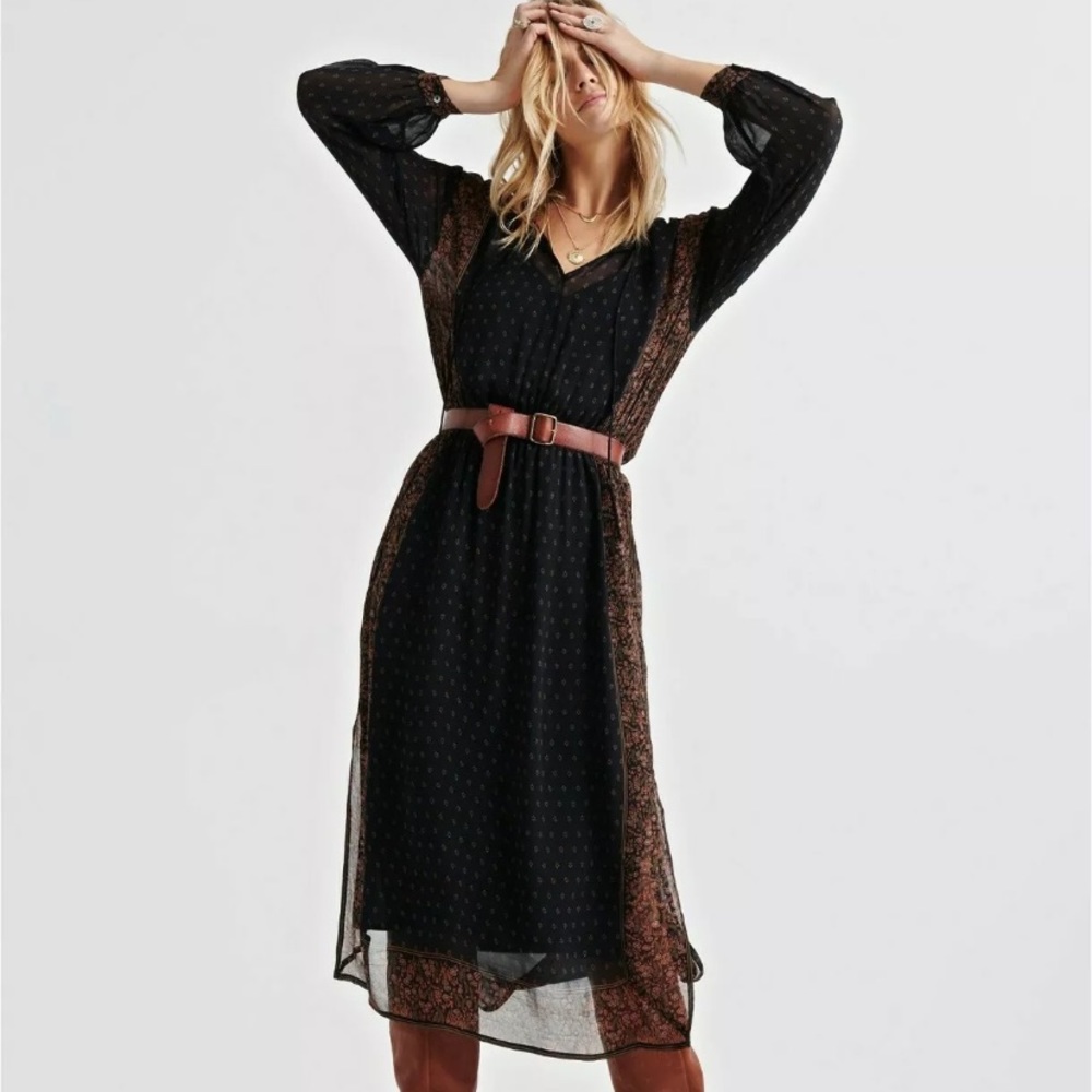 Border Print Maxi